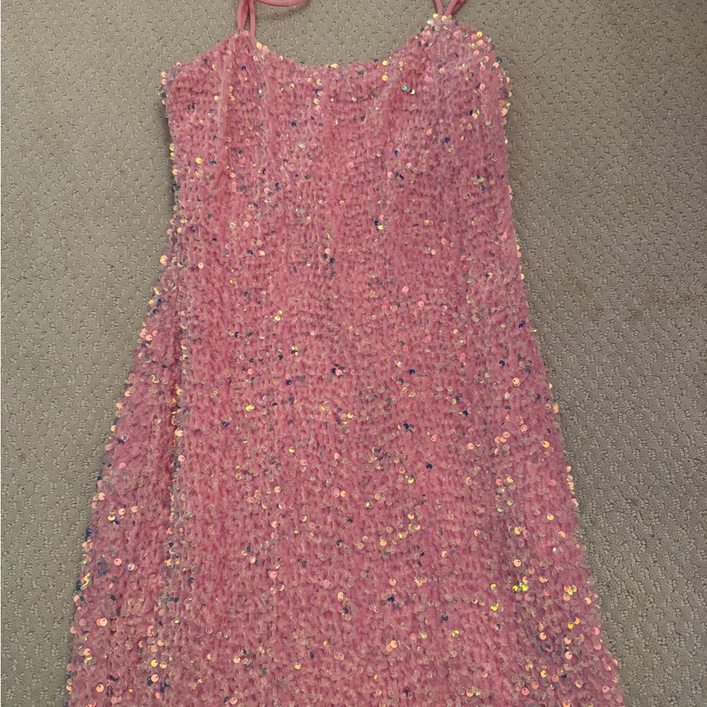 Lucy in the sky sequin pink Dress